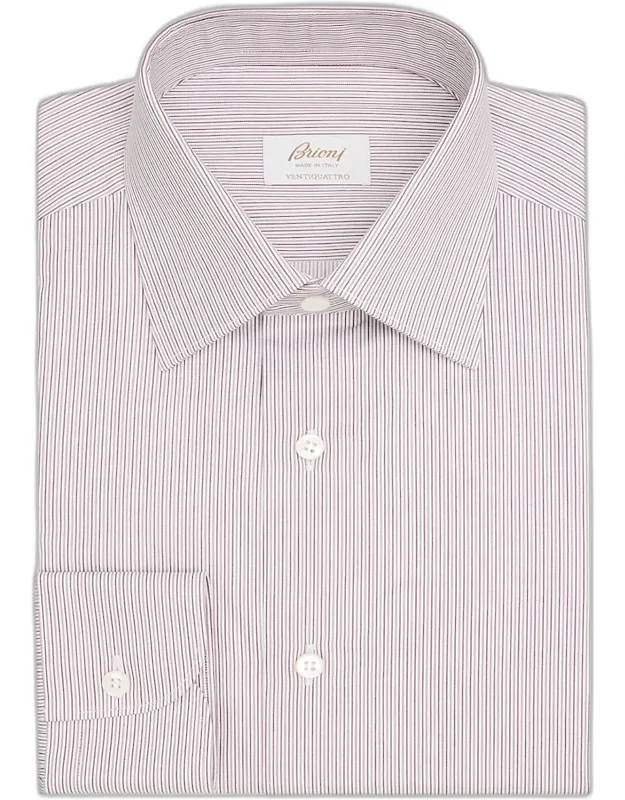 Ventiquattro Cotton Multi-stripe Dress Shirt