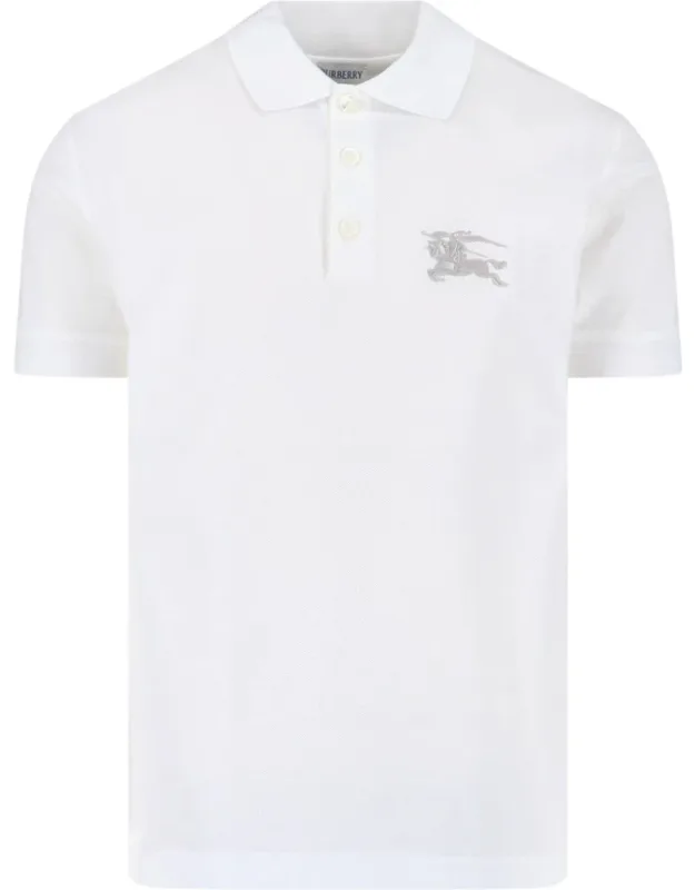 Burberry Polo Shirt With Classic Collar And Ekd Logo_
