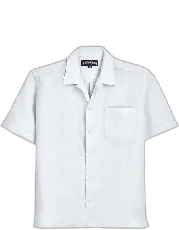 Garment-dyed Linen Camp Shirt