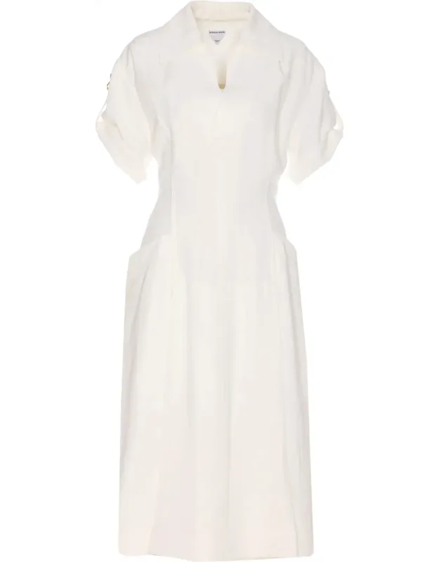 Viscose And Linen Dress