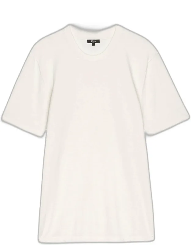 Mason Cotton And Cashmere Solid Crewneck T-shirt