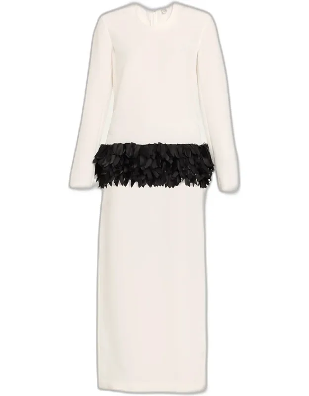 Petal-panel Column Dress