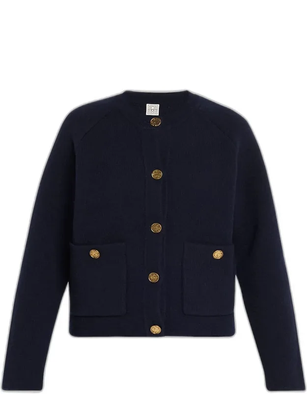 Hammered Button Cardigan