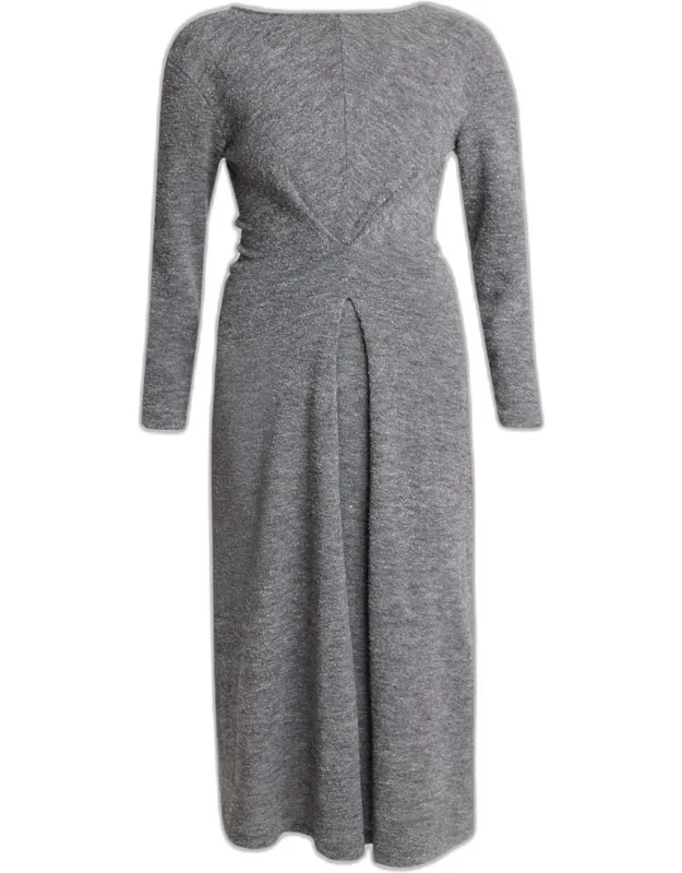 Wool Jersey Long-sleeve Dress