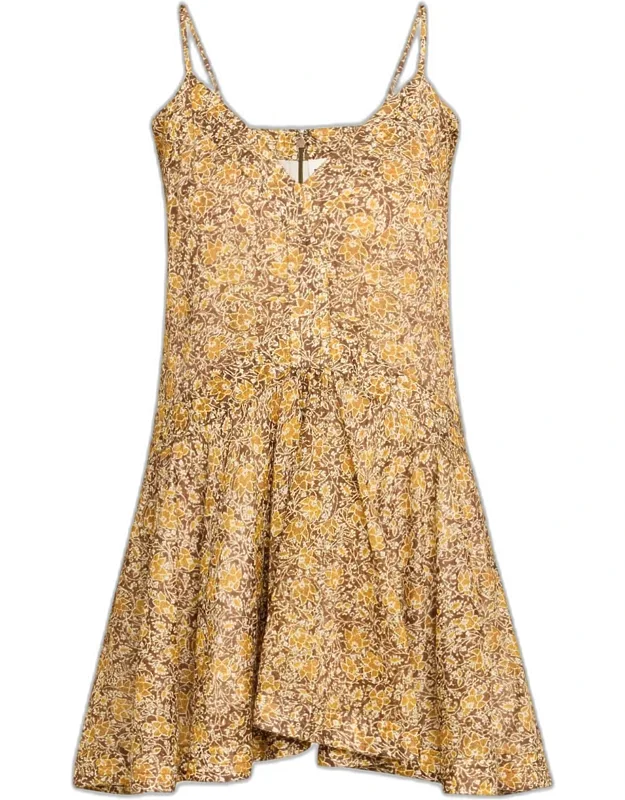 Floral Sleeveless Mini Dress