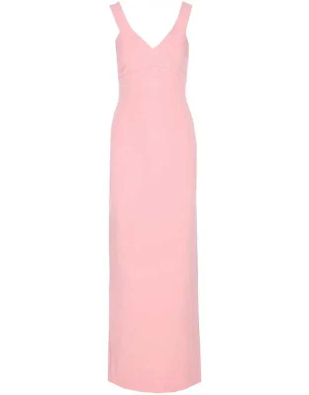Nalani Maxi Dress, Zip Closure, V-neck