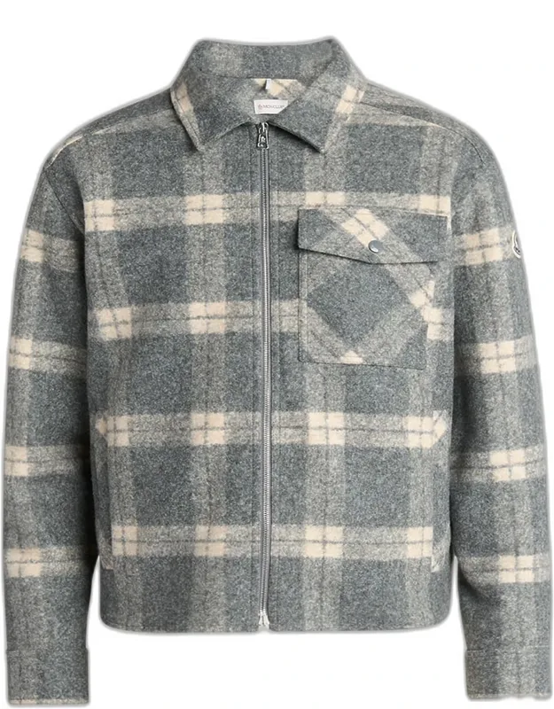 Tartan Full-zip Shirt Jacket