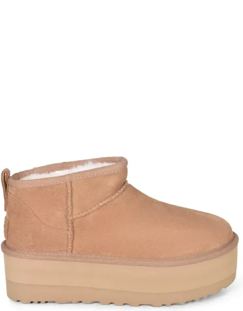 Classic Ultra Mini With Platform - Suede Leather, Wool-lined Interior