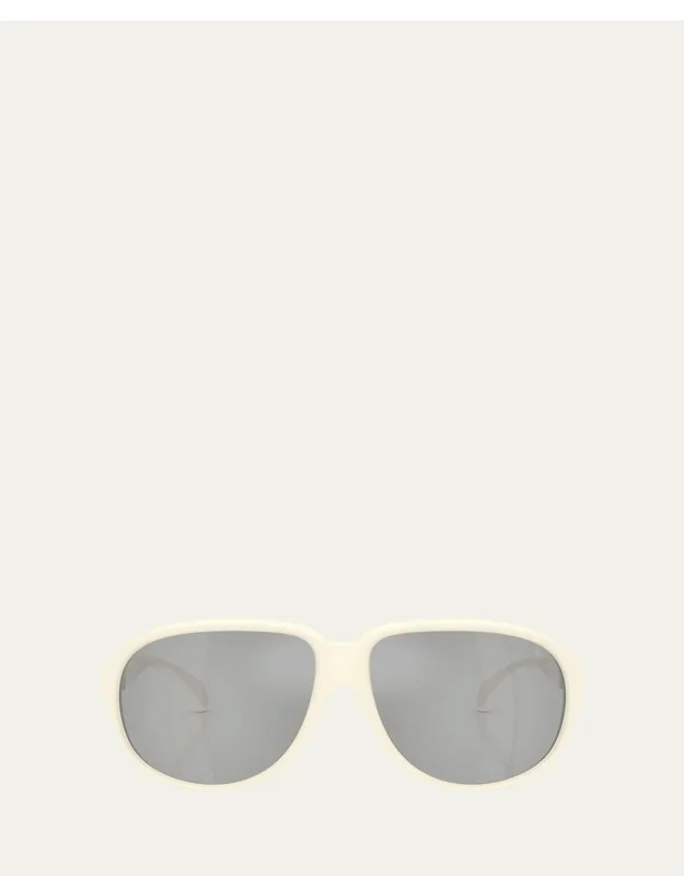 Aviator Sunglasses With Solidcolor Lenses And 100% Uva/uvb Protection