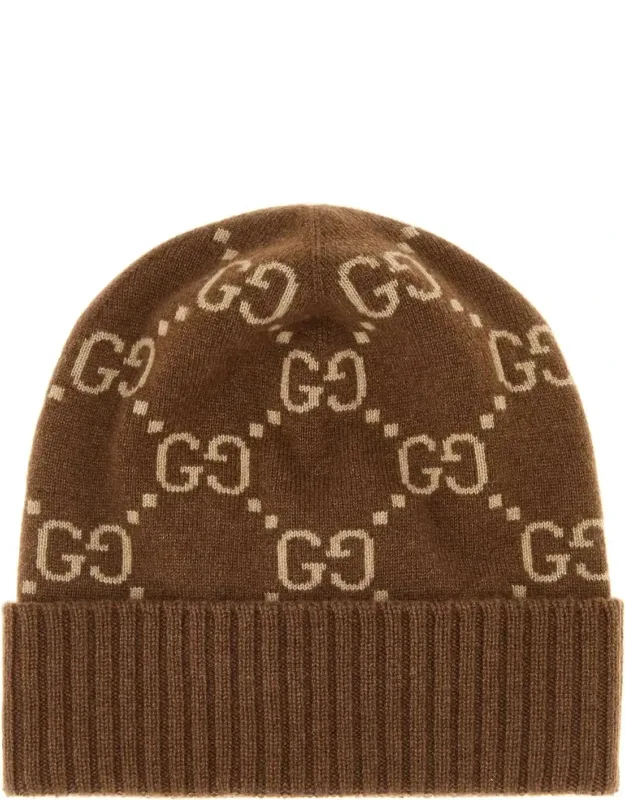Embroidered Cashmere Beanie