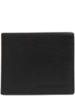 Foldable Leather Cardholder With Six Compartments And Pocket For Bills