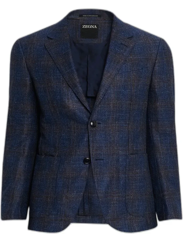 Check Woven Patch-pocket Sport Coat