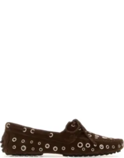Suede Car Loafers