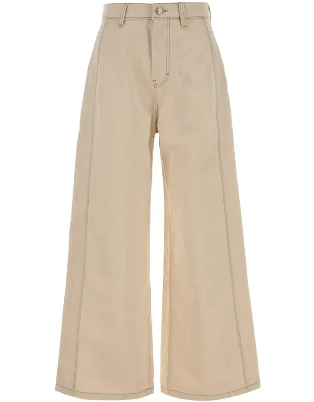 Sand Wide-leg Jeans