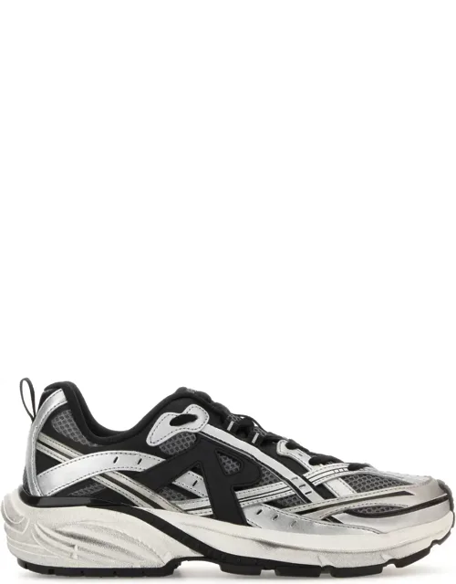 Multicolor Mesh And Rubber Storm Runner Sneakers