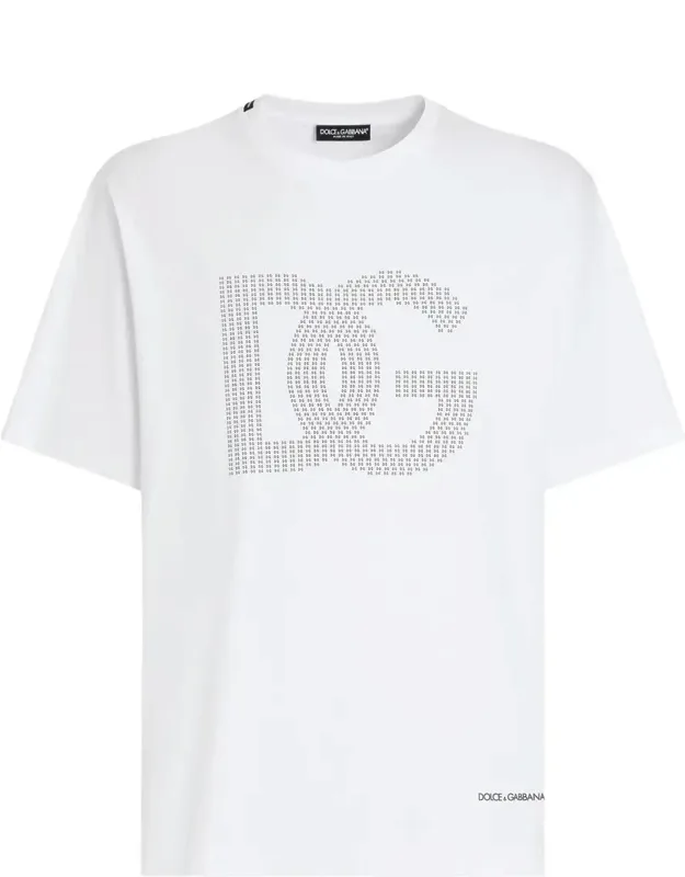T-shirt Clothing With Printed Logo, Crew Neck