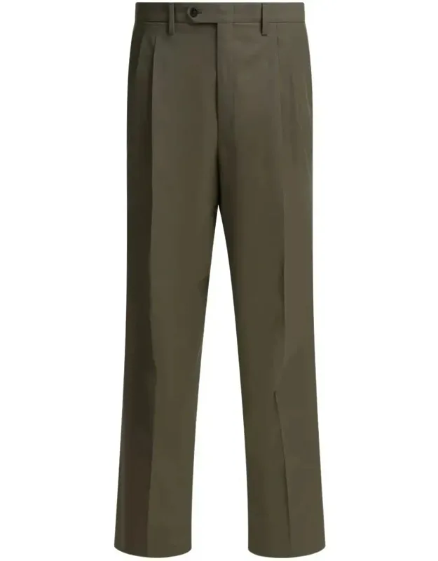 Wide-leg Wool Pants