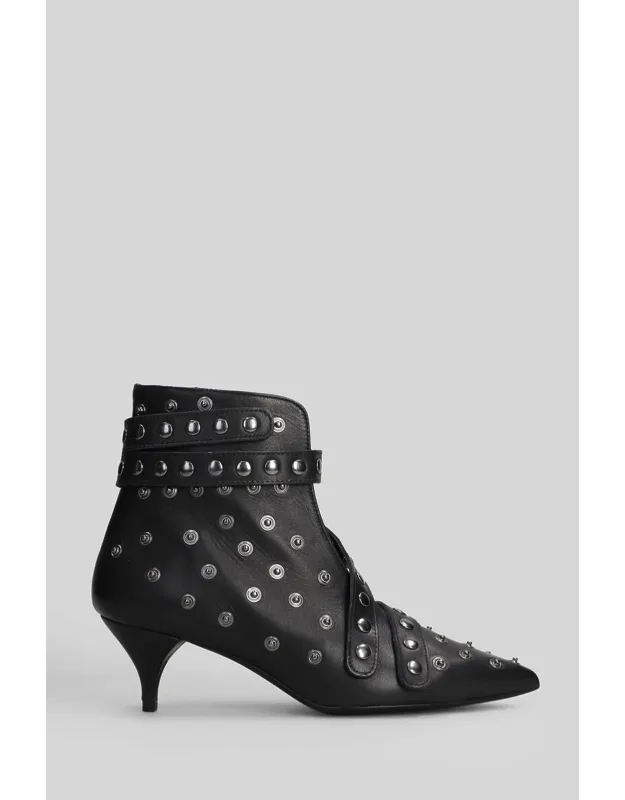 High Heels Boots With Cut Out Detail And 60 Mm Heel