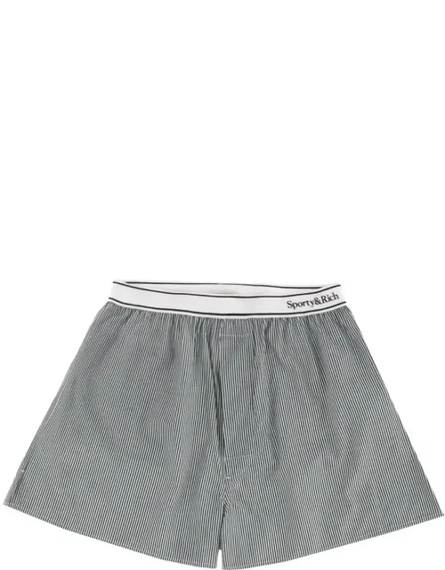 Striped Logo Shorts