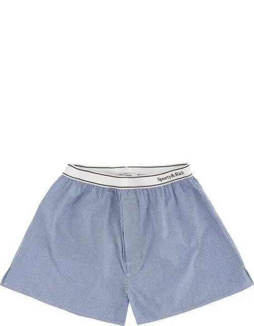 Striped Logo Shorts