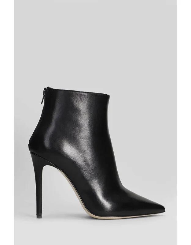Ankle Boots With Zip Closure And Pointed Toe