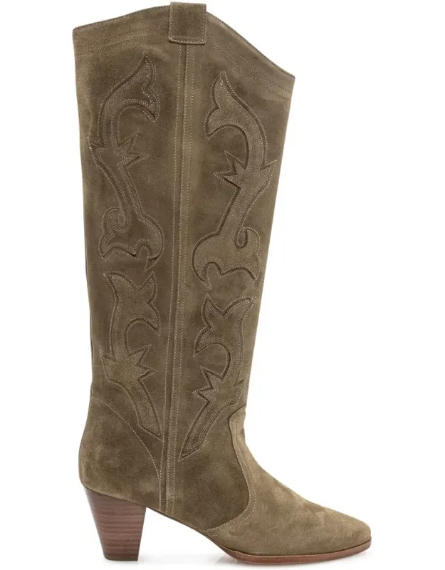 Western Boots In Suede
