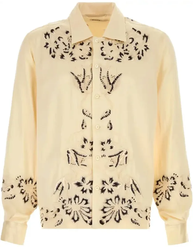 Cream Satin Phantasm Shirt