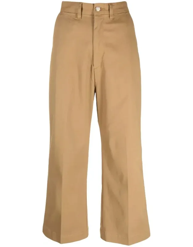High-waisted Cropped Trousers
