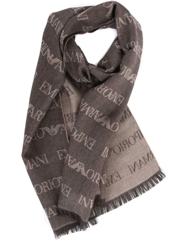 Scarf Wool Blend, Frayed Edges