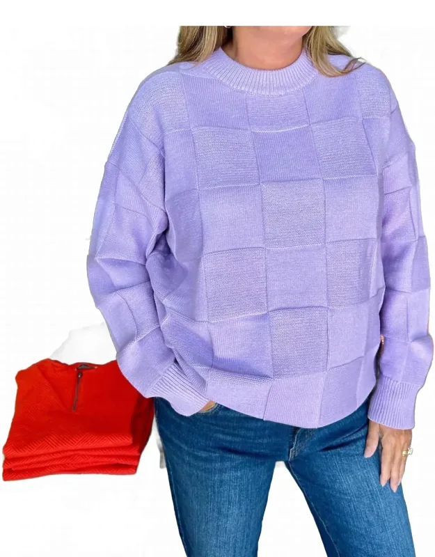 Round Neck Long Sleeve Textured Sweater