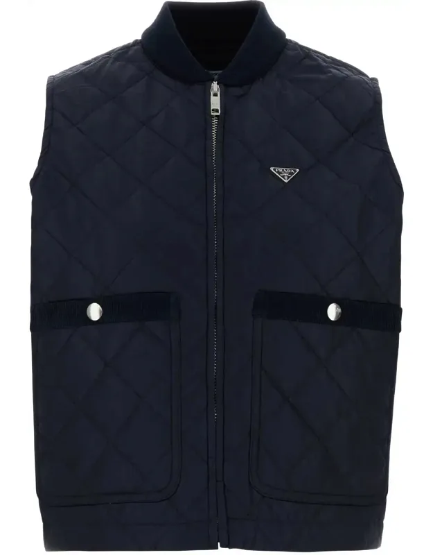 Re-nylon Sleeveless Jacket