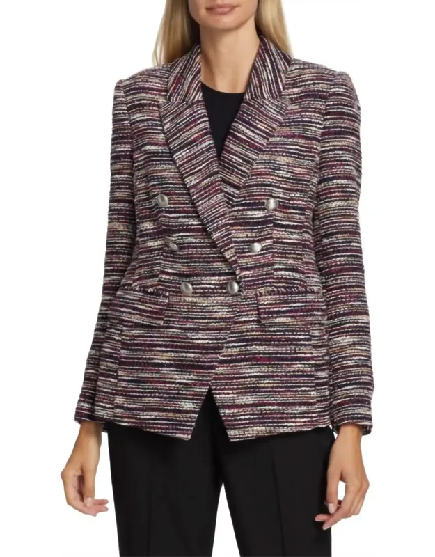 Tweed Double Breasted Blazer