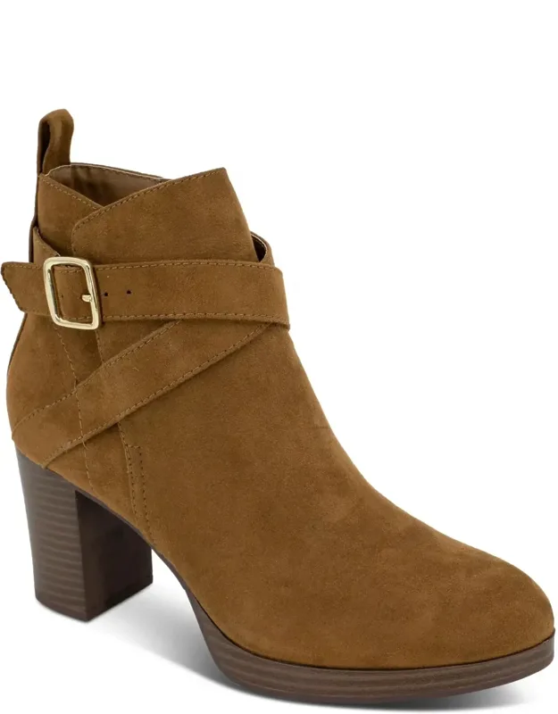 Zaharaa Block Heel Ankle Booties