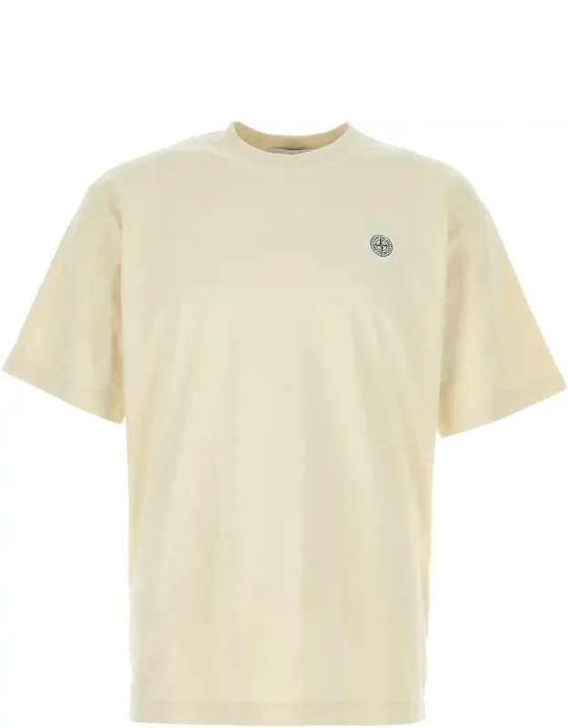 Cream Cotton T-shirt