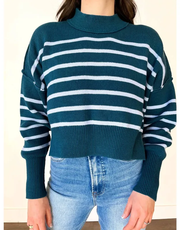 Striped Crop Sweater