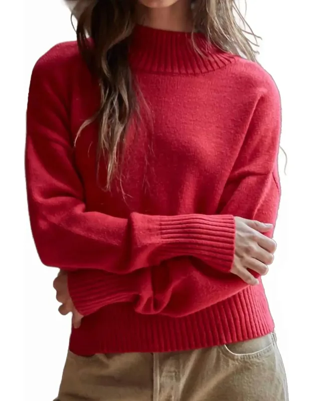 Uptown Mock Neck Sweater