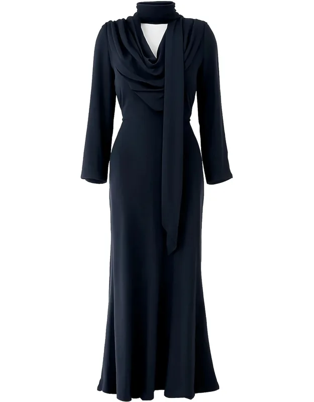 Long Draped Dress