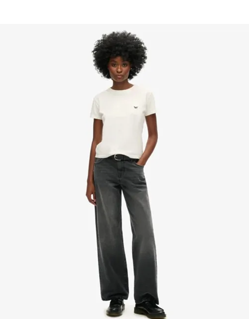 Mid Rise Wide Leg Jeans