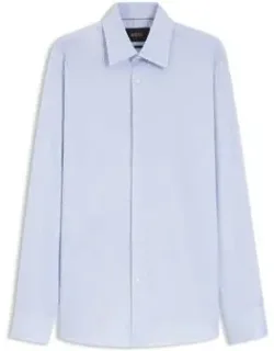 Striped Slim-fit Shirt In Italian Cotton Twill