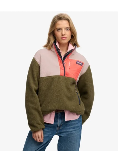 Colour Block Fleece Pullover