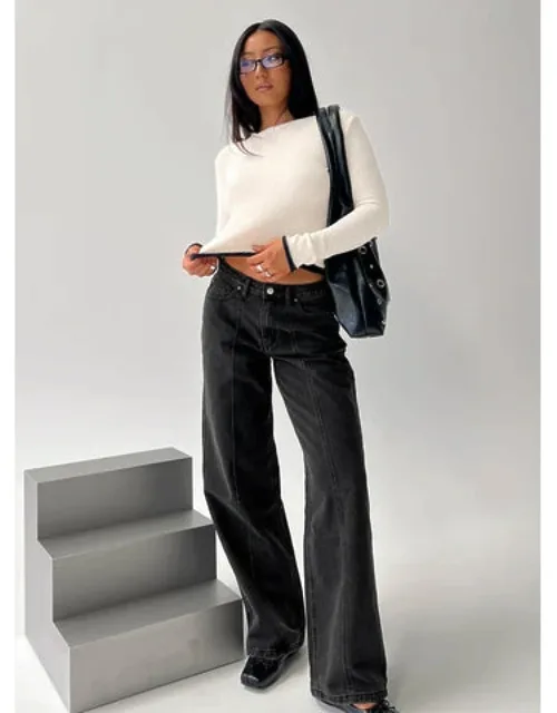 Low Rise Straight Leg Jeans