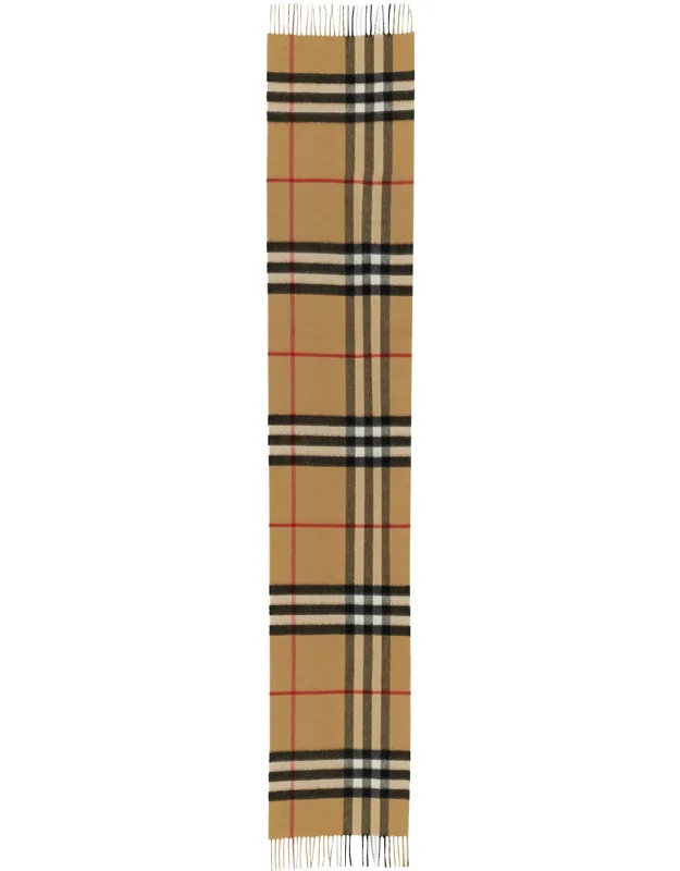 Cashmere Check Scarf