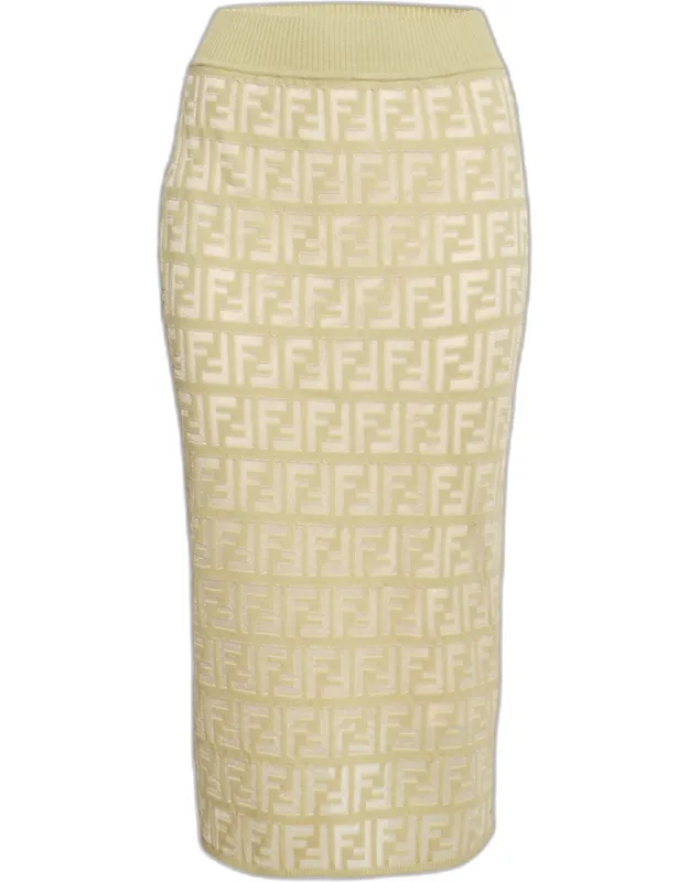 Stretch Knit Pencil Skirt