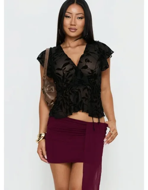 Ruched Mini Skirt
