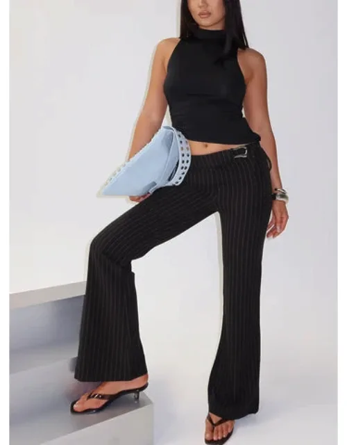 Louder Please Tie Side Straight Leg Pants