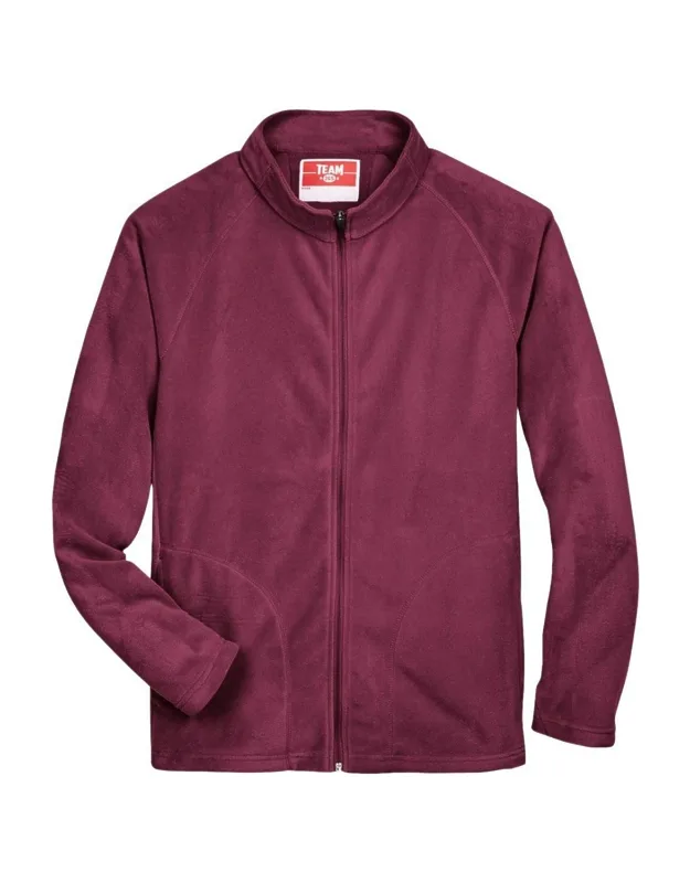 Team 365 Campus Microfleece Jacket With Anti-pill Finish And Center Front Zipper