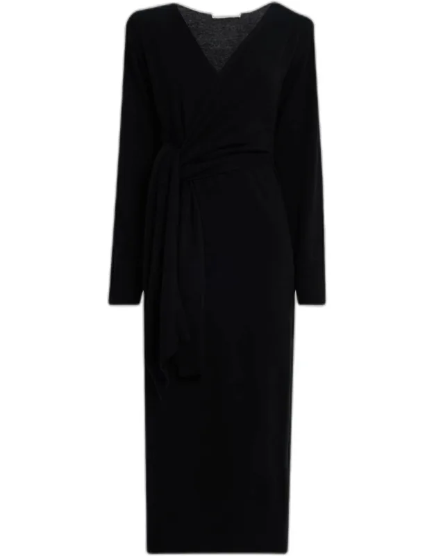Cashmere-blend Wrap Dress
