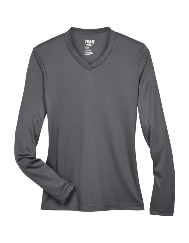 Team 365 Zone Performance Long Sleeve T-shirt With Moisture Management And Uv Protection