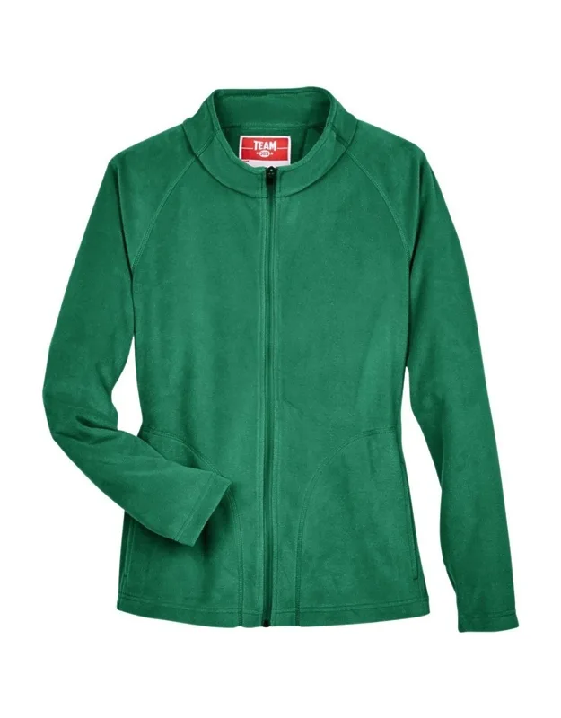 Team 365 Campus Microfleece Jacket With Anti-pill Finish And Center Front Zipper