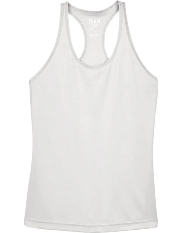 Team 365 Performance Racerback Tank With Moisture-wicking And Uv Protection
